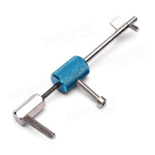 Civil Lock Quick Forced Open Lock Picks Slotenmakersgereedschap Zilver + Blauw