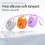 150-language AI-translated wireless clip-on Bluetooth earbuds (orange) 3