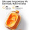 150-language AI-translated wireless clip-on Bluetooth earbuds (orange) 6