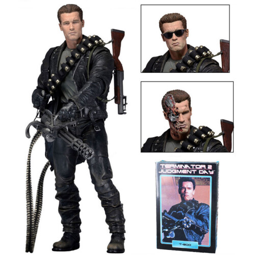 NECA actiefiguur Terminator 2 Judgment Day T-800 Ultimate Arnold model speelgoed 7" 1