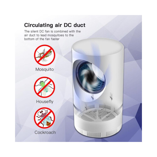 Portable Mosquito Killer Lamp USB Powered Bug Zapper Trap UV Light 2