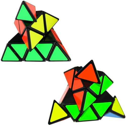 Pyramidipalapeli Pyraminx Rubix -kuutio Nopeuskolmiokuutiolelu 2