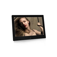 (Schwarz) 7-Zoll-Smart-HD-Digital-Fotorahmen mit elektronischer Uhr