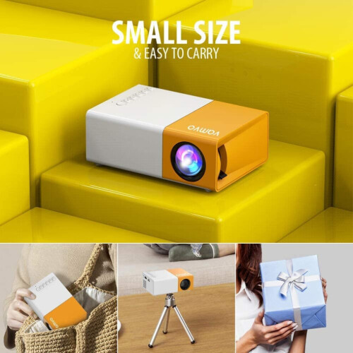 Mini Projector Pro, draagbare videoprojector 1080p Full HD 1
