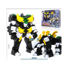 (Musta) Lahjapakkaus Miniforce Super Dino 2 Mecha -setti Minihahmo Robotbolt-lelut Lahja