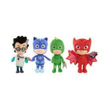 (4 stuks/set) 4 stuks PJ Masks Gekko Catboy Owlette Romeo pluche speelgoed knuffels kindercadeau