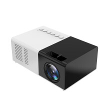 (Musta) Mini LED 1080P -projektori Kotiteatteri Elokuvateatteri Multimedia