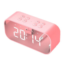 Wecker mit kabellosem Bluetooth-Lautsprecher und Nachtlicht, geeignet für Zuhause, Schlafzimmer, Küc