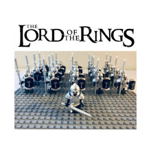 (Zware speerinfanterie) Lord of the Rings minifiguren passen op Lego kinderspeelgoed