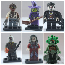 Horrorfilm mini-actiefiguurtjes, geschikt voor Lego: Dracula, weerwolf, zombie, heks