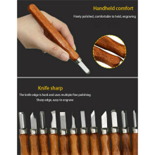 12PCS Wood Carving Hand Chisel Set Kit Woodworking Tools