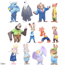 12-teiliges Set Crazy Animal City Actionfiguren Spielzeug Mini Modellpuppen Ornamente Dekoration.