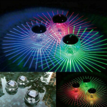 LED-Solar-Wasserleuchten, mehrfarbig, wasserdicht, schwimmende Kugeln für Pool, Teich und Garten