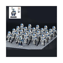 Lego Star Wars 501st Rex minifigurenset – 4,5 cm ABS-plastic, inclusief grondplaat, educatief speelgoed