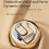 Auricolare Bluetooth M76 con display digitale e traduzione intelligente tramite IA (nero) 4