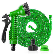 Magic Hose Pipe 100FT puutarharuiskupistooli Laajentuvat Joustavat Vesiputket