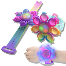 Lichtgevende handspinner, fidget toys, relief bubble popit armband, cadeaus
