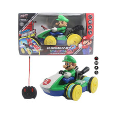 (Mario Grün) Super Mario ferngesteuertes Kart-Rennauto, 2,4 GHz, Vierwege-Fernsteuerung, elektrische