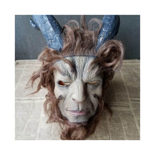 (Alleen masker (pak niet inbegrepen), één maat past de meeste) Beauty and the Beast kostuum voor volwassenen,