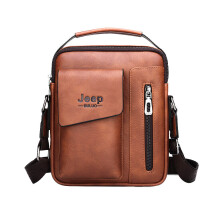 Herentas van PU-leer, crossbodytas, schoudertas, messengerbag, zakelijke handtas