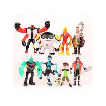 9-delige Ben 10 actiefigurenset van 12,7 cm (5 inch) PVC-poppen, speelgoedmodel, kerstset (VK)