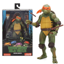 (Michelangelo) NECA Teenage Mutant Ninja Turtles 1990 Film TMNT Actiefiguur Cadeau