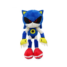 (MetalSonic) 20-40 cm Super Sonic the Hedgehog Plüschtier, weiche Stoffpuppe, Cartoon-Spiel