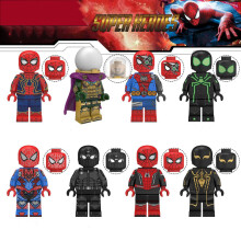 8 stuks Spider-Man Mystery Man minifiguren speelgoed, geschikt voor Lego
