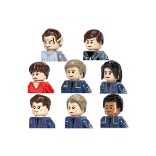 (8 kpl Star Treks) 8 kpl 8 kpl Star Treks Enterprise Spock -hahmo Mini Man -palikat - Palikat