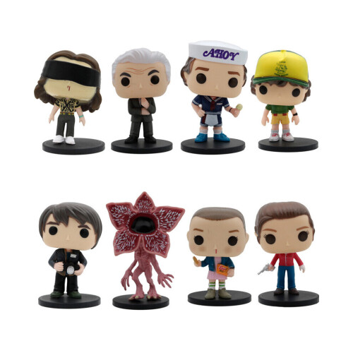 8 stuks POP Stranger Things vinyl actiefiguren van 10 cm