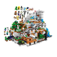 900 kpl Minecraft-rakennuspalikoita ja minihahmoja The Mountain Cave My World -sarja, sopii LEGO-kalusteisiin
