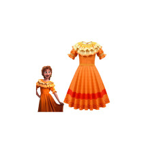 (9-10 jaar) Kinderjurk Encanto Pepa Feestjurk Cosplay Kostuum Prinsessenjurk