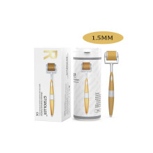 (1,5 mm) Dermaroller met micronaalden en titanium tips, mesoroller voor lichaam en gezicht.