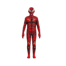 (150) Kinderen Venom Carnage Jumpsuit Rood Volledig Kostuum Pak Halloween COS Optreden