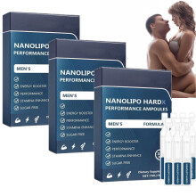 3Box NanoLipo HardX Performance Ampullen - Vitaliteits- en energiebooster voor mannen