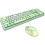 (green mix) Wireless Keyboard & Mouse Set, Bluetooth Keyboard 1