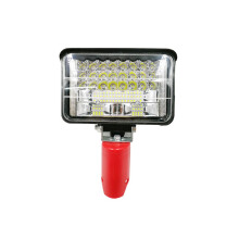 Kannettava LED-työvalo 12 V:n akulle, 7200 lm 144 W:n säädettävä taskulamppu, langaton, akkukäyttöinen