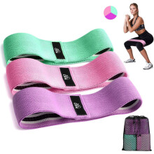 (Groen, Roze, Paars) CFX Weerstandsbanden 3 Sets, Premium Trainingsbanden
