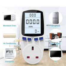 Compteur de consommation électrique 13A, moniteur d'énergie (watt/kWh)