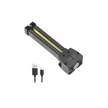 Ladattava COB-LED-taskulamppu, kannettava USB-työvalo, jossa magneettinen ripustuskoukku, ihanteellinen