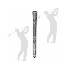 (Keskikoko - Harmaa, 10 kpl) Sport-golfmailojen gripit MCC PLUS 4 -monitoimigripeille, vakio-/keskikoko