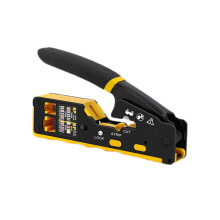 RJ45-puristustyökalusarja, läpivienti Cat6-puristustyökalu Cat5 Cat5e Cat6 8P8C -liittimelle, All-in-1
