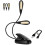 Oplaadbare leeslamp met 14 LED's en dubbele clip. 1
