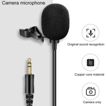 1,45 m mini draagbare condensator reversmicrofoon met clip voor telefoon en laptop