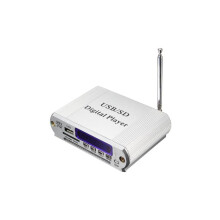 Mini-Digitalplayer mit FM-Radio, Fernbedienung, LED-Anzeige, MP3-Player, USB- und SD-Player, Kopfhör