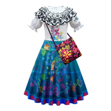 (2-3 jaar, rok tot de taille + crossbodytas) Magische Full House Encanto Mirabel jurk voor meisjes,