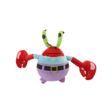 (Mr. Krabs - 20 cm) Cartoon Squarepants Spongebob Pluche Speelgoed Animatie Knuffel Zacht Cadeau Kinderpop