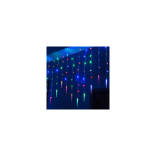 (Mehrfarbige) LED-Lichterkette in Eiszapfenform für Weihnachten, Fenster und Partys