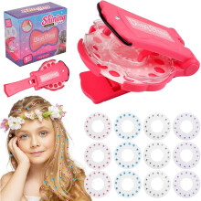 Haar-Glitzer-Set mit 180 Haar-Glitzersteinen, Glitzersteinmaschine und Haar-Glitzersteinstempel