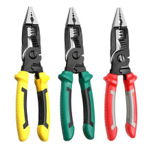 Multifunctionele 9-in-1 elektrische tang met lange bek voor elektriciens, draadstripper, kniptang en